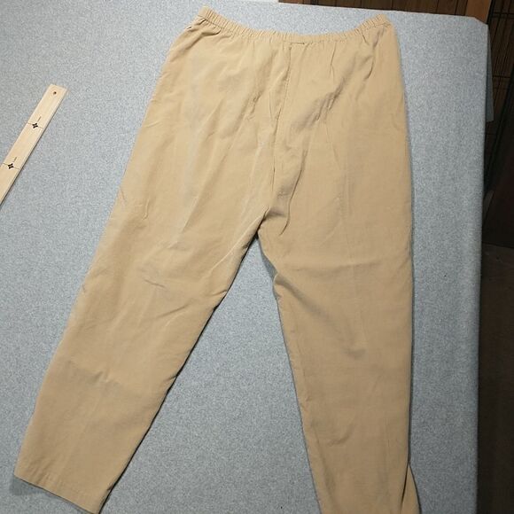 Orvis Pants Womens XLarge Brown Elastic Waist Cotton Pockets. - Picture 8 of 9